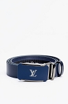 BLUE LEATHER FASHION BELT LV